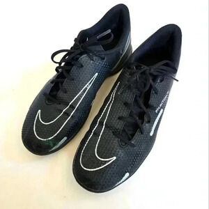 Nike Phantom GT2 Club "INDOOR Cleats" Black metallic silver SZ 8.5 DC0829-007